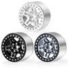 YEAHRUN 4pcs Aluminum Alloy Beadlock 2.2 inch Wheel Rims Hubs for Axial SCX10 Wraith TRX-4 1/10 RC Crawler Car Upgrade Part