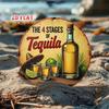 Vintage Tequila Bottle Metal Tin Sign Wall Art Rustic Home Decor Plaque