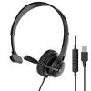 Universal Type-C 3.5mm Over-Ear Headset for Calls, Learning, and Work Meetings - USB Compatible