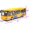 1/32 Scale City Double Decker Bus Toy Die Cast Pull Back Vehicles Mini Bus Model Car Toys Lights and Music