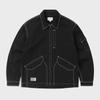ThIs Is Never That Contrast Stitch Jacket Black