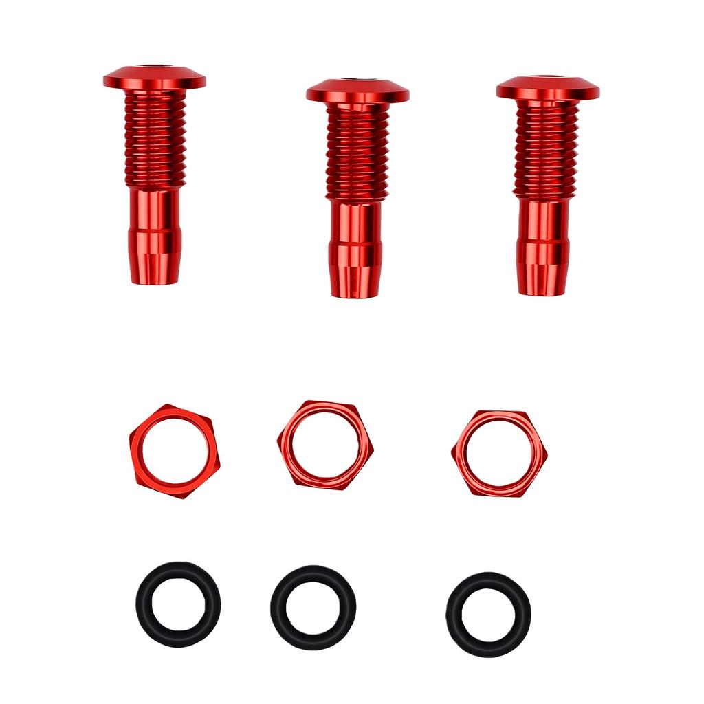 3 Set Water Outlet Faucet Drain Spout Connector Aluminum Alloy Water Outlet Nozzle for RC Boat Cooling System