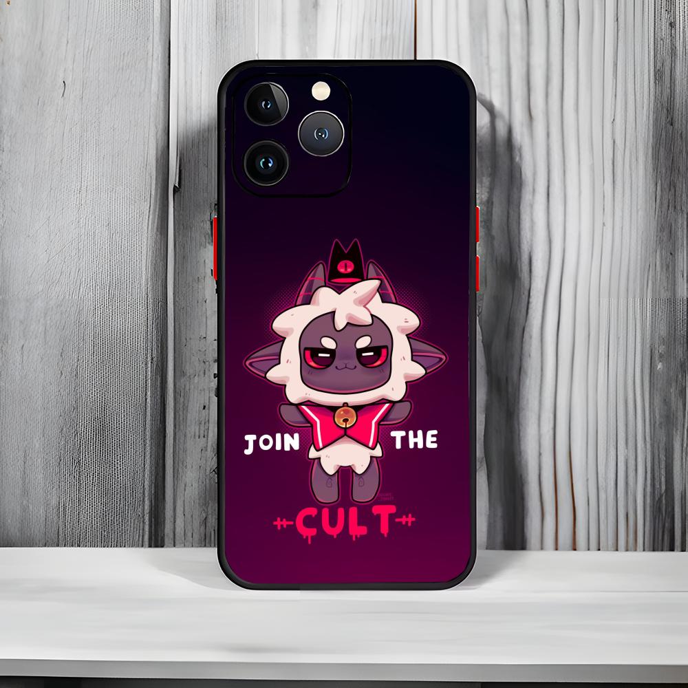 Game C-Cult Of The Lamb Phone Case Black Matte Thin Phone Case For iPhone17 16 15 14 13 ProMax
