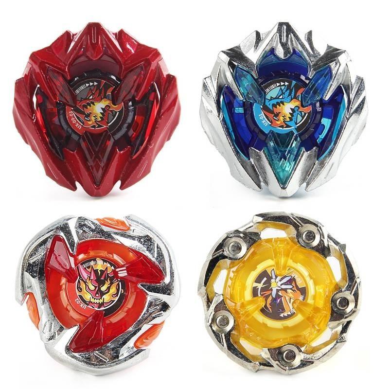 Vibrant Red Alloy Spinning Top Toy Single Pack Non-electric Battle Gyro For Kids