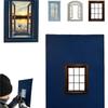 Tragbare Fensterrahmen-Requisiten Frische Perspektive Wiederverwendbare Fensterblick-Requisiten Kunststoff Handheld Scheiben-Pic-Requisiten Geburtstag