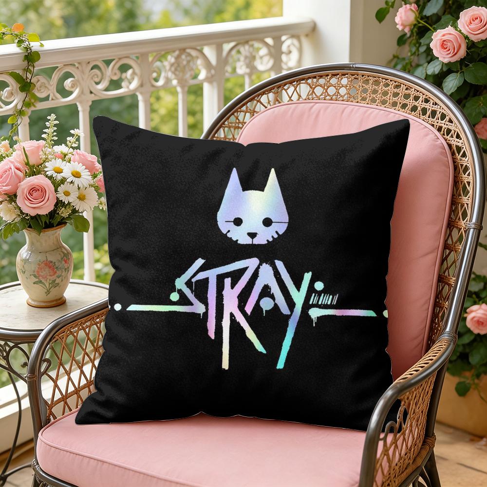 Game SStray Cushion Cover Soft Plush Throw Pillow Cover  DoubleSided Decorative Cushion Case  Sofa Bedroom Home Decor
