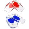 2 Pares de Almofadas de Silicone para Calcanhar em L, Palmilhas, Calcanhar S, Protetores de Calcanhar e Tudo