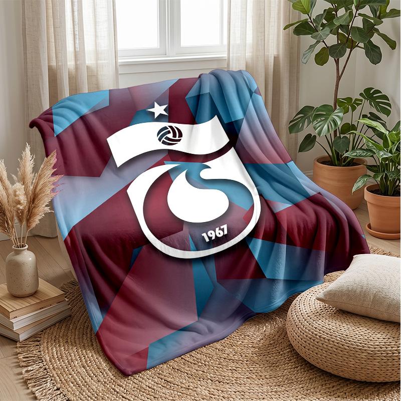 Coperta in Morbido Pile di Flanella Trabzonspor FC Leggera Accogliente Calda Coperta da Lancio per Divano Letto Decorazione per la Casa