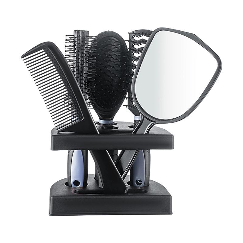 5 Pieces Mirror Comb Set Air Cushion Curly Hair Ribs Comb Girls Special Smooth Hair Massage Fluffy Comb