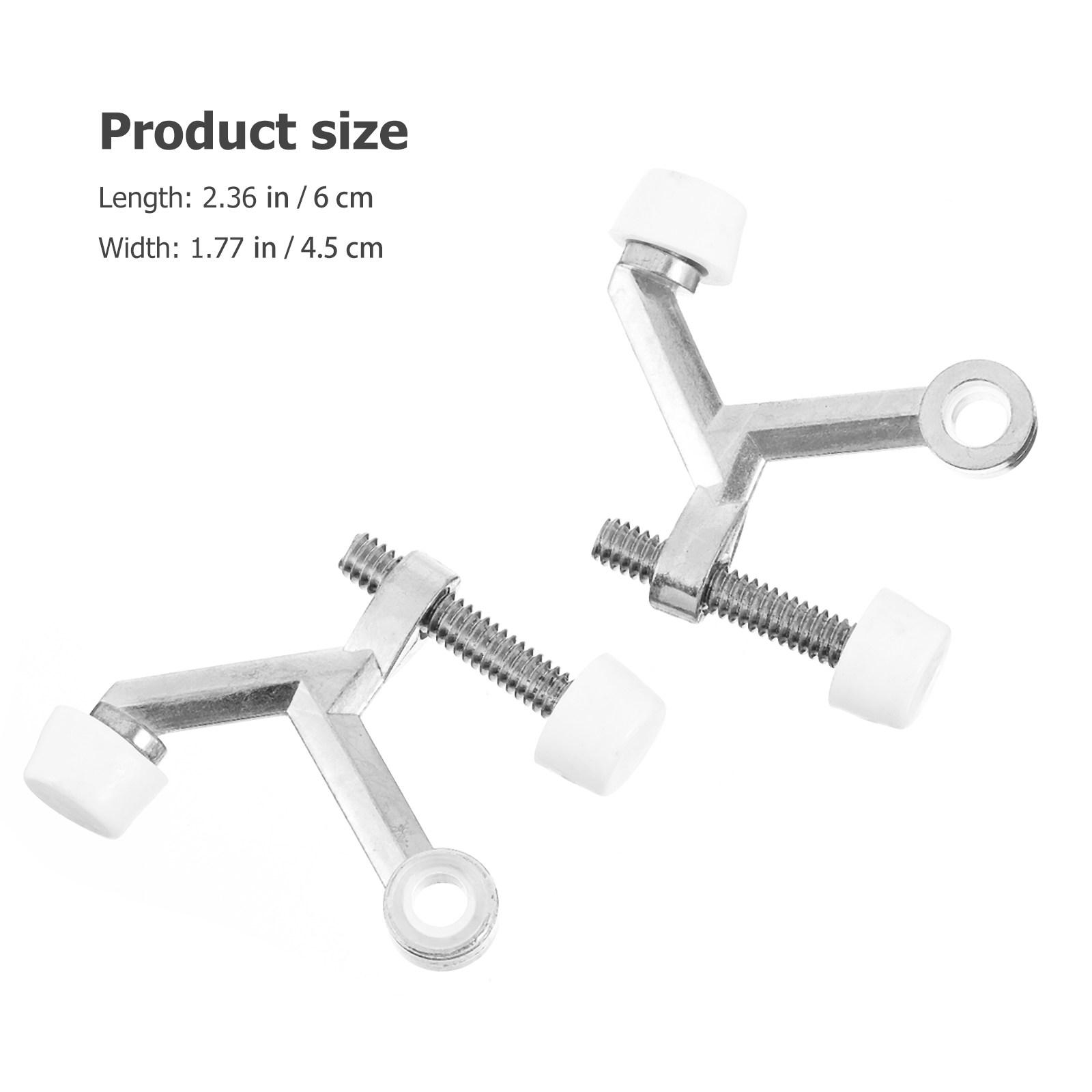 

4Pcs Zinc Alloy Door Buffer Door Stoppers Anti-Bump Stopper Protectors for Home Office Hotel Use Home Supplies срібний