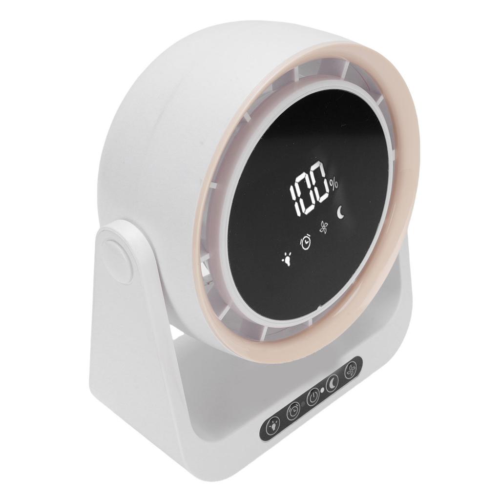 Desk Fan with Digital LED Display Personal Wall Mounted Table Fan 6 Inch for Home Office 5 Wind