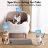 Automatic Self Cleaning Cat Litter Box Intelligent Cat Litter Pan Open-Top Design Odorless APP Control Cat Sand Box Tray