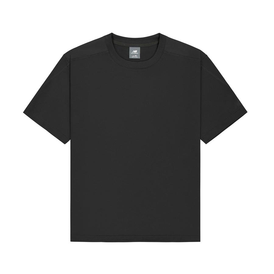 Мужские футболки New Balance Черные с круглым вырезом Средняя NEF29361-BK L