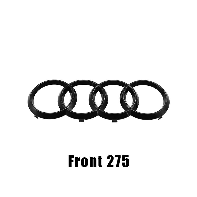 Audi A4 2008-2017-hez 4Gyűrűs Logó ABS Fekete Autó Motorháztető Első Hűtőrács Hátsó Csomagtartó Embléma Matrica A4 Jelvény Quarrto Sline Embléma Tartozék