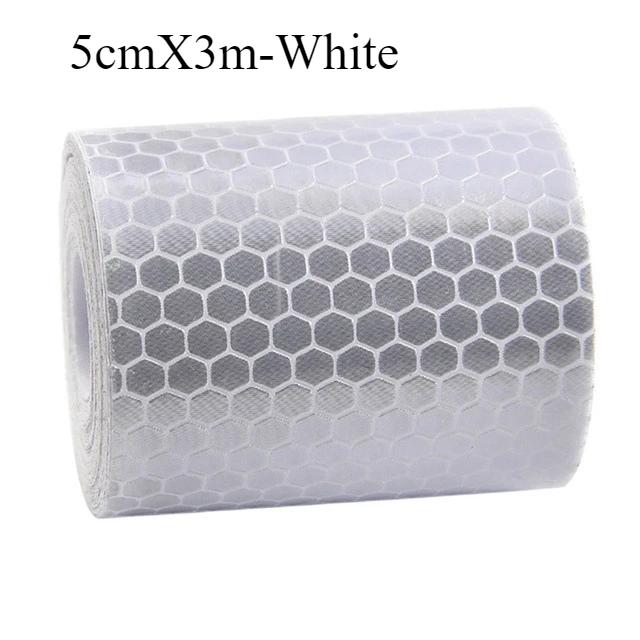 5cmX3m Car Reflective Tape Decor Decals Car Warning Safety Reflectante Tape Film Car Reflector Sticker Car Access Exterior