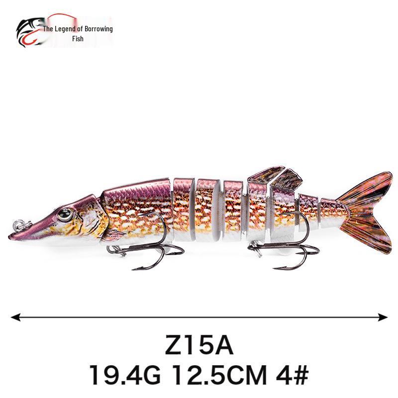 Multi-Joint Long Cast Pike Fishing Lure – Artificial Hard Bait for Sea Fishing