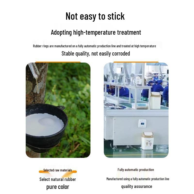 High-Temperature Resistant Yellow Rubber Band, Industrial-Grade, High Elasticity, Durable, Disposable, Ideal for Perming.