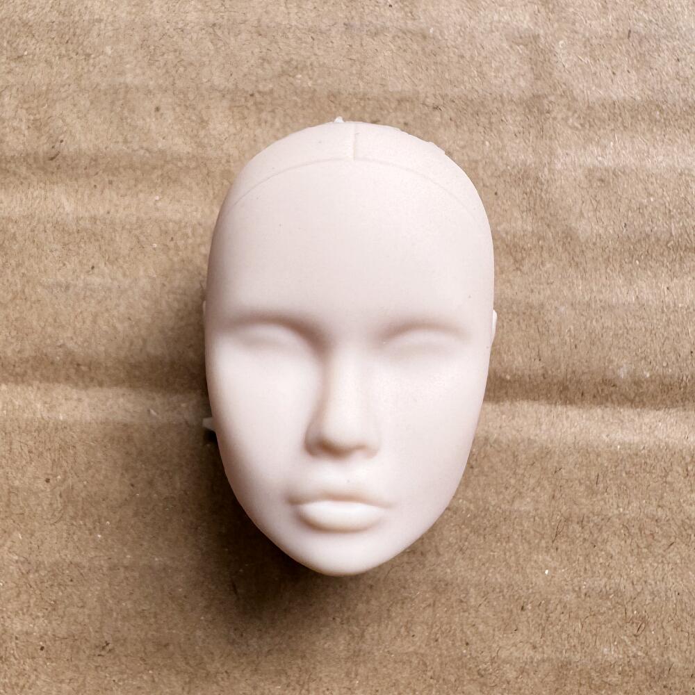 Vintage 1/6 PP Face Mold Doll Heads Fashion Doll Head Make Up Practice DIY Toy Parts Girls Birthday Gifts
