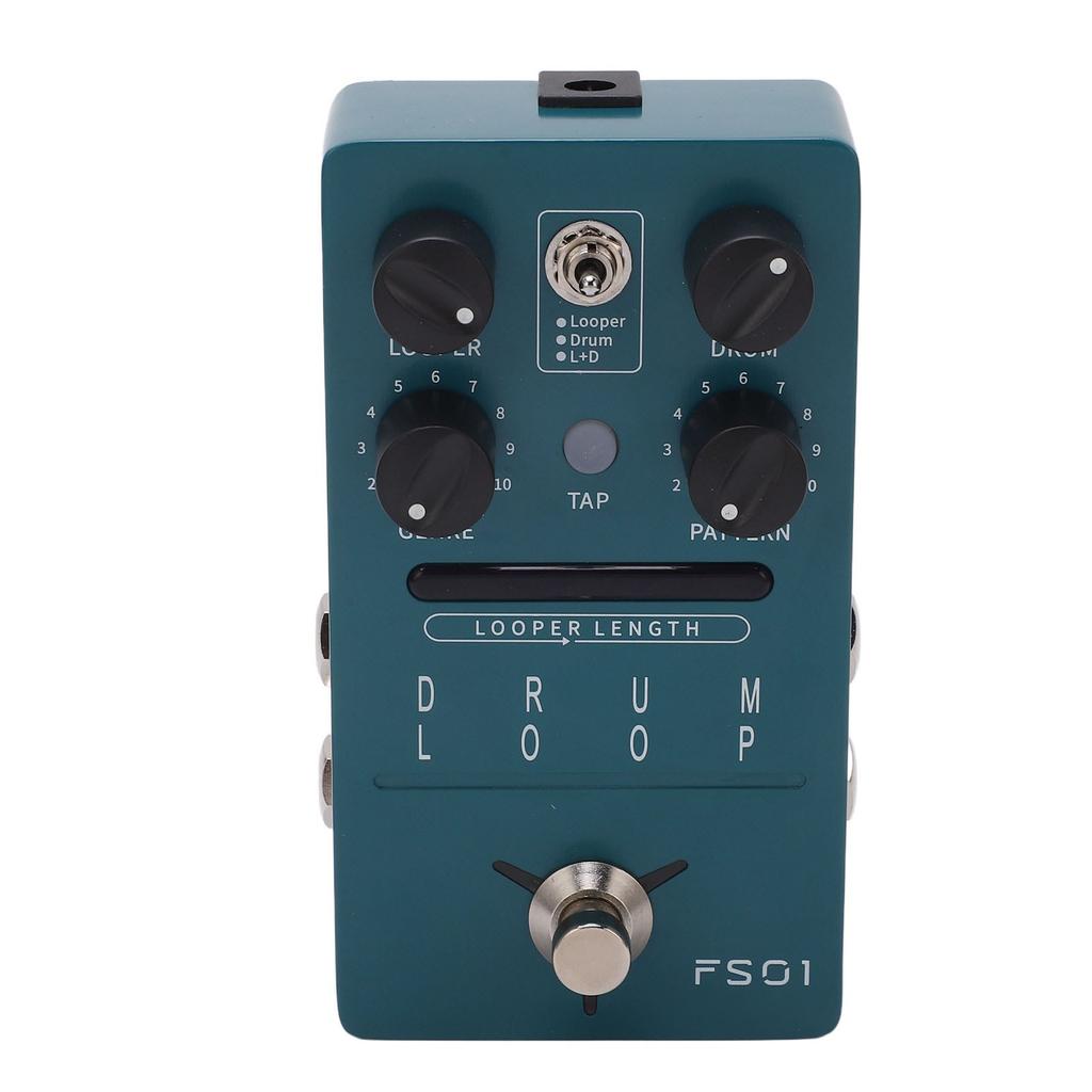 Electric Guitar Effect with TAP Button Phrase Loop Drum Machine Effect Pedal DC 9V Power
