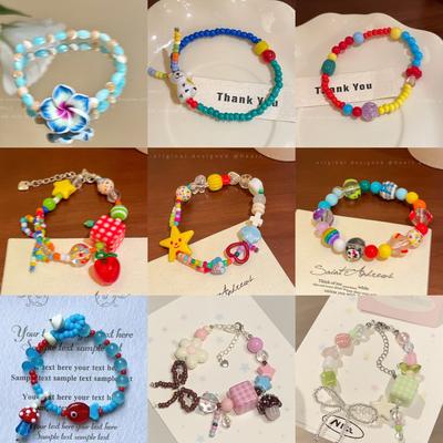 Acryl Stern Anhänger Armband klein frisch süß vielseitiges Armband Mode Nische Temperament Schmuck Frauen