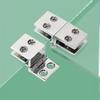 Zinc Alloy Glass Door Hinge No Drilling Required Sturdy Structure Perfect For Cabinet Showcase Wine Rack Glass Doors