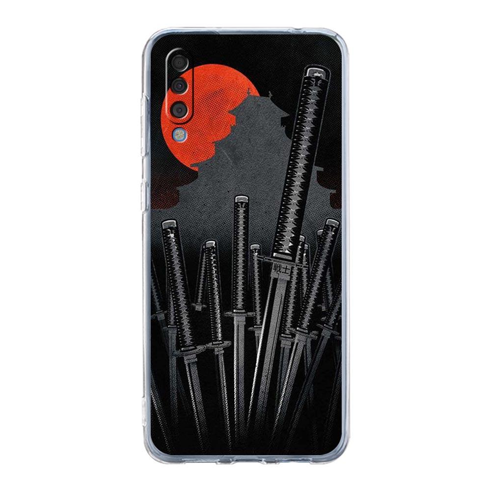 Case For Samsung A14 A50 A70 A30 A40 A20E A10 A10S A20S A02S A04S A12 A22 A32 A34 A42 A52 5G A54 Japanese Bushido Samurai Cover