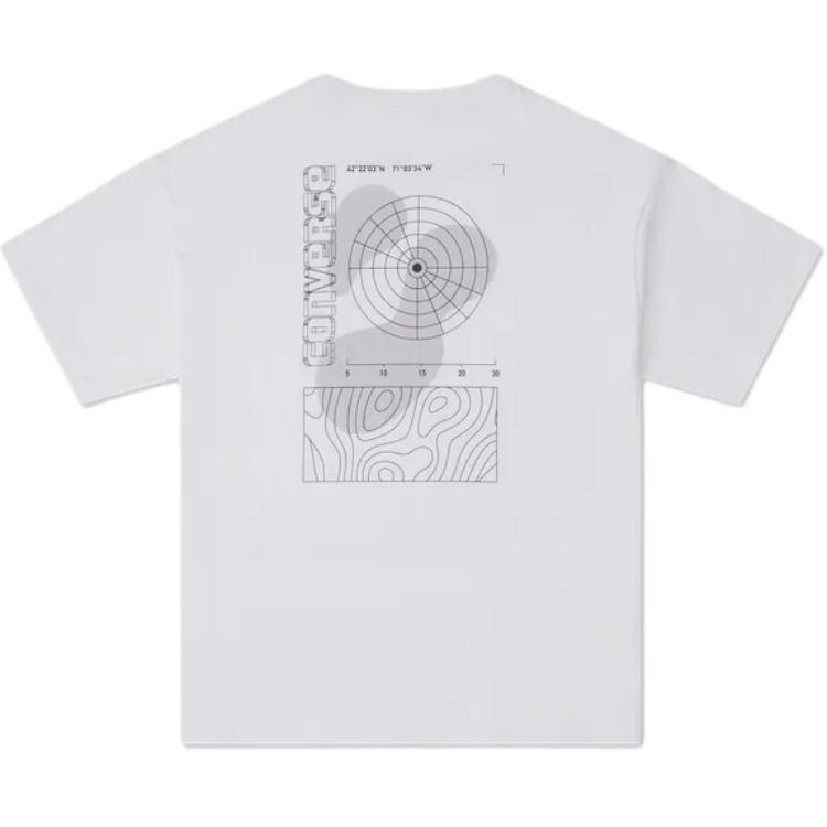 

New Converse T Shirts Men s White 10026995-A03 XL