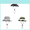 Summer Mens Outdoor Wide Brim Fishing Hat With Breathable Polyester Sun Protection For Casual Wear