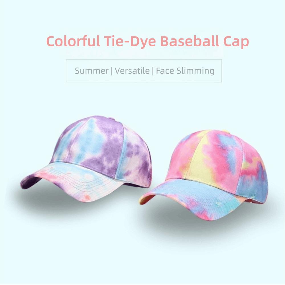 Simple Colorful Graffiti Baseball Cap Adjustable Versatile Outdoor Sports Hat Sun Protection Duck Tongue Hat for Men and Women
