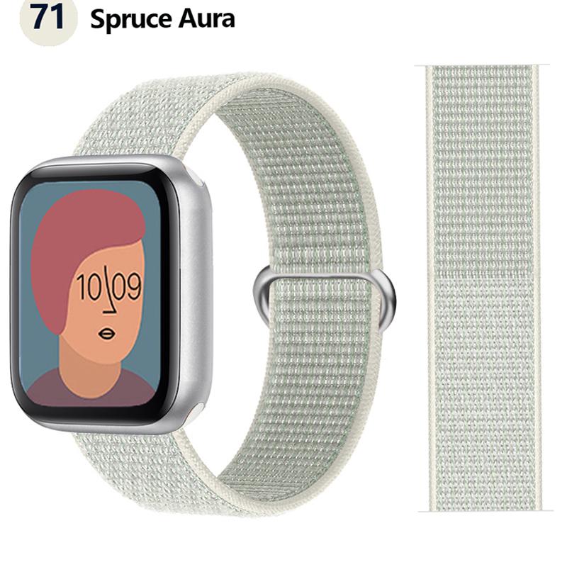 2pcs Straps For Apple Watch Band 44mm 40mm 45mm 46mm 42mm 49mm 41mm Nylon Loop Bracelet iwatch Series 10 9 8 7 6 5 3 se ultra 2
