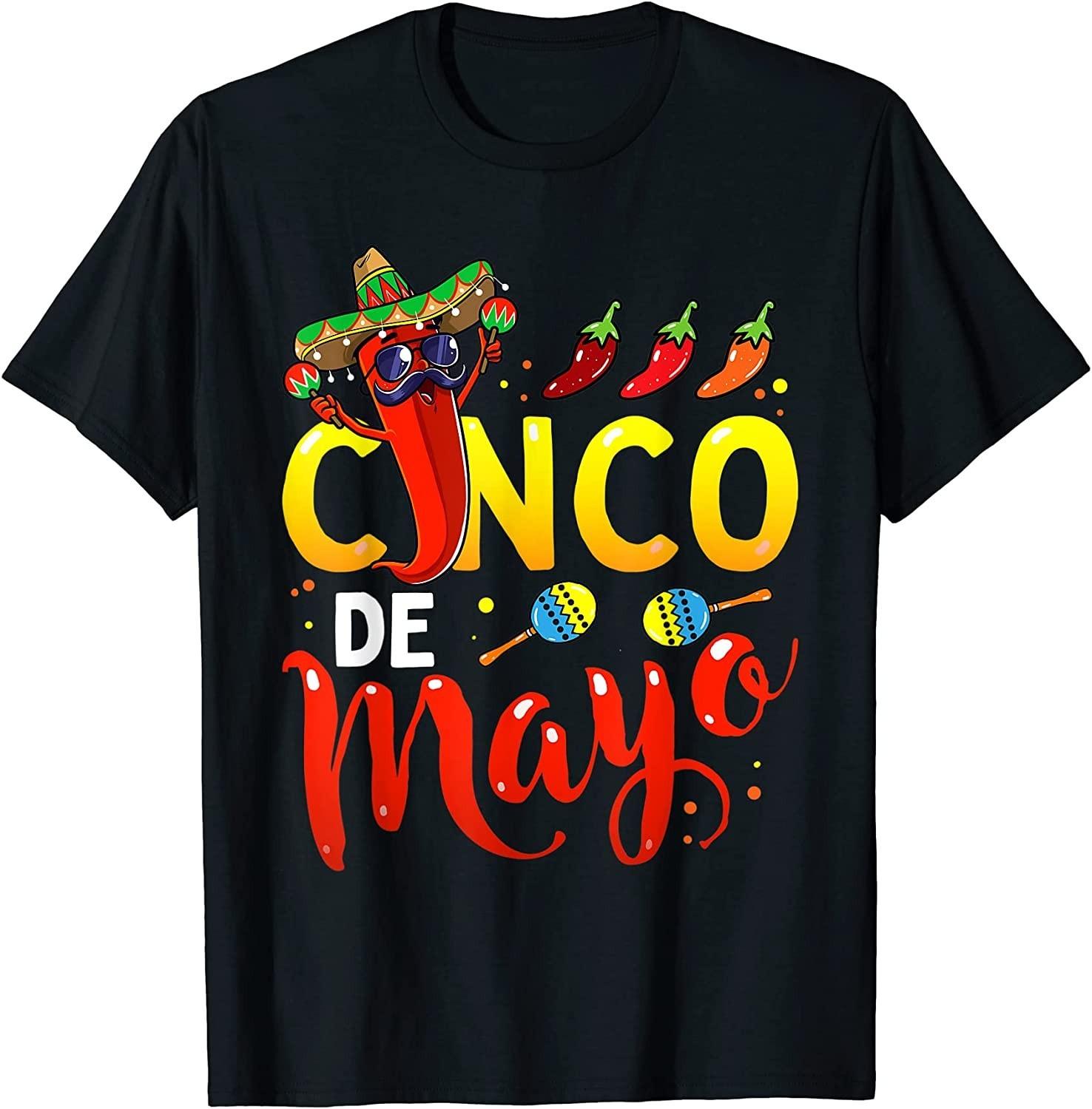 NEW LIMITED Cinco De Mayo for Men Women Mexican Fiesta 5 De Mayo T-T-Shirt XL