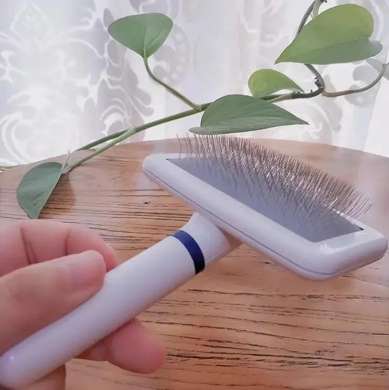 Pet Hair Remover Brush for Cat and Puppy/Small Dog, Pet Beauty Grooming Tool, Needle Comb Brush