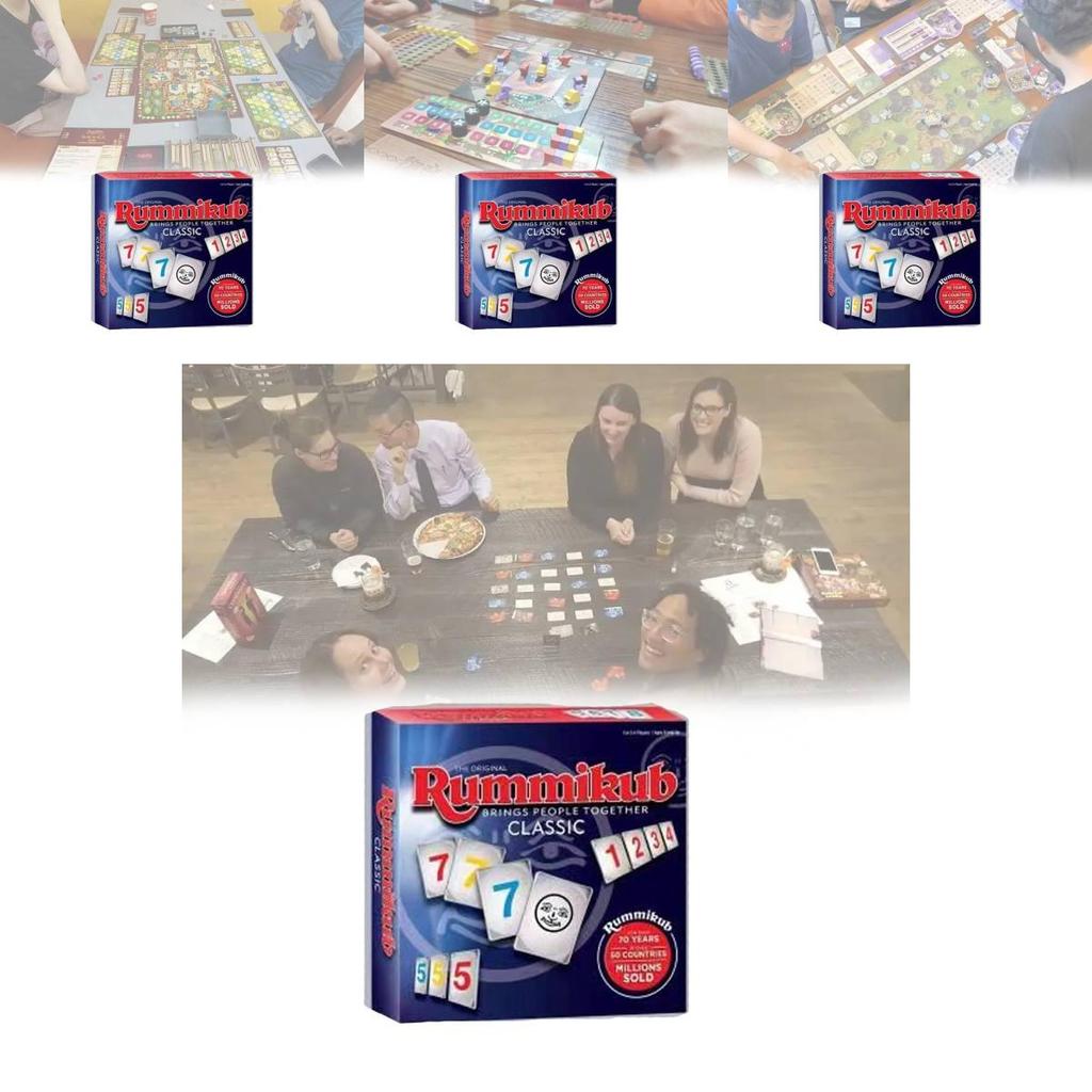 High Quality Blue Israeli Mahjong English Board Games With Vibrant Plastic Design