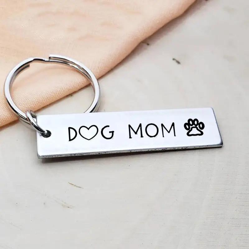 Premium Edelstahl Hundemama Schlüsselanhänger Ideales Geschenk für Tierliebhaber zu jedem Anlass