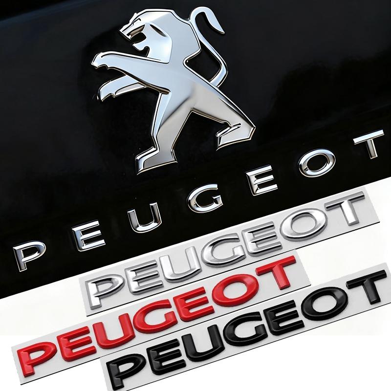 Alloy Car Rear Trunk Badge Sticker for Peugeot 107 208 301 307 308 407 108 206 207 408 2008 5008 Tail Letter Emblem Accessories