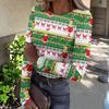 Women's Slim Fit Long Sleeve T-Shirt with Christmas Graphic Print Neck Pullover Top