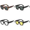 Square Vintage Uv400 Sun Glasses With Full Frame Pc Structure For Summer Outdoor Wear