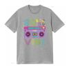 80er Jahre Outfit Für Kinder Jungen Mädchen Achtziger Mode 1980er Jahre T-Shirt vintage Gewaschen Leicht Stylisch Bequemes Oberteil Für Den Alltag