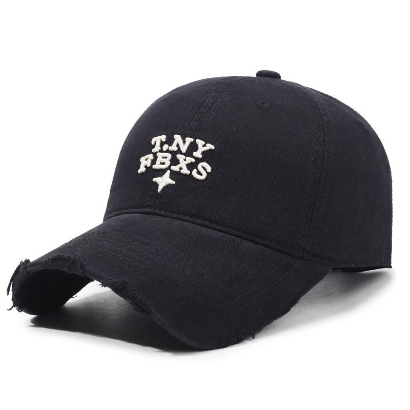 Broken Baseball Cap Spring Autumn Women Embroidered Cap Men Sunshade Sunscreen Cap