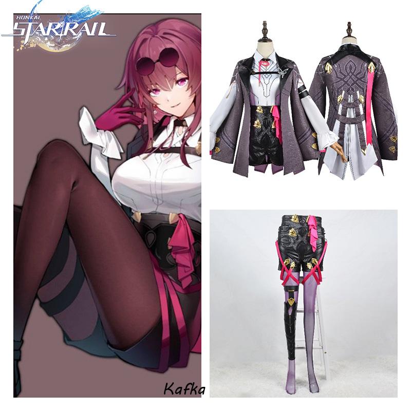 Honkai Rail Star Kafka Game Cosplay Costume Halloween Party Comic Con Up Dress