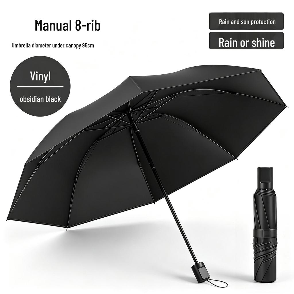 Mini Women's Five-Fold Sun Protection Lightweight Umbrella - Compact Capsule Design