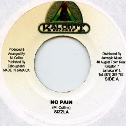 

7inch Record SIZZLA - No Pain Kalonji 1999 Jamaica Reggae, Ska & Dub