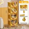 Toy Storage Trolley Living Room Snack Organizer Movable Bathroom Shelf Kitchen Rack With Wheels Children Cute Bookshelf Bookcart