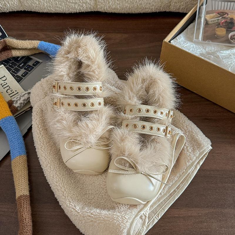 Women's large size soft elastic cartoon cute winter warm cold padded snow boots non-slip wear outdoor leisure sports cotton boots