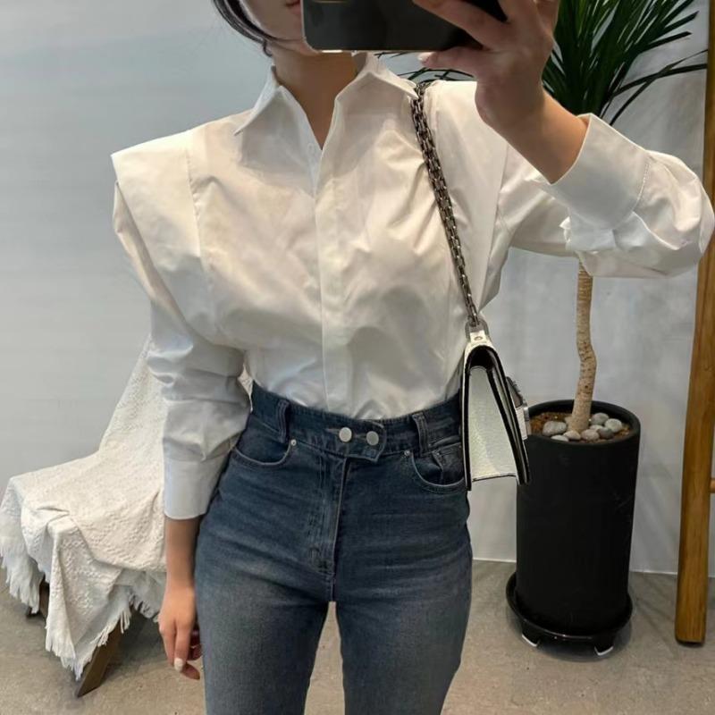 Fashion Long Sleeve Loose Blouses Street Office Elegant Tops Shirt OL Women's Shirt Autumn 2025 New Chic Women Blouses and Tops Shirts 2952