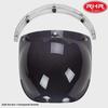 Japanese Three-Button Bubble Lens Motorcycle Helmet