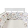 Cotton Baby Anti-Collision Crib Bumper Pad - Removable & Washable, Anti-Pinch Design for Newborns