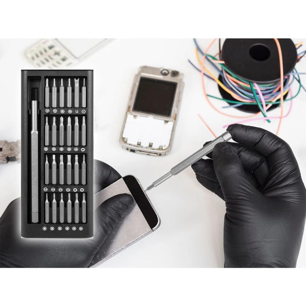 Screwdriver Set 25 in 1 with 24 Piece Mini Pocket Screwdriver Set, Small Repair Set for Mobile Phone Maintenance Precision Tool