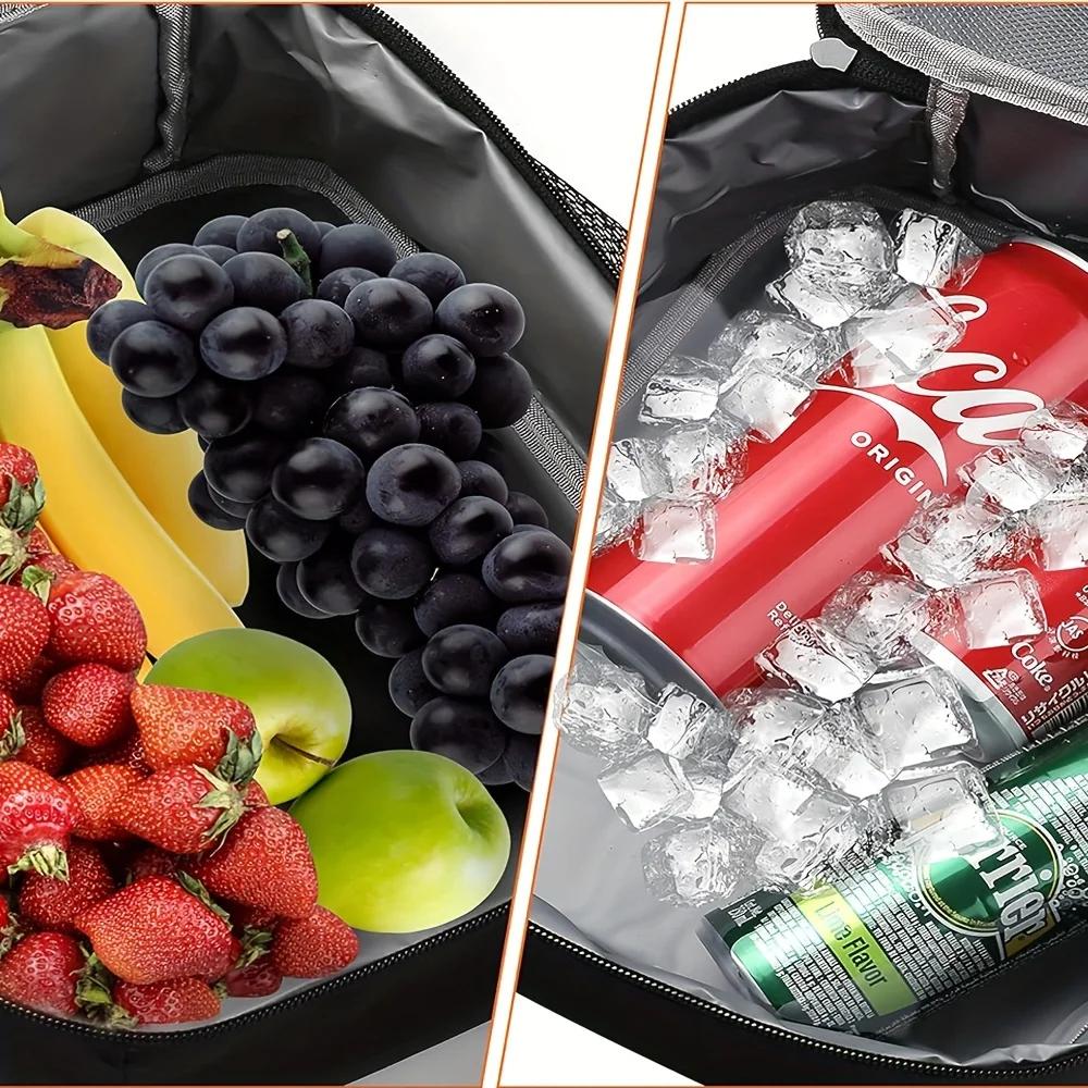 New Large Capacity Insulated Lunch Bag, Aluminum Foil Thickened Waterproof Portable Lunch Box Bag for Students Office Workers