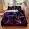 3pcs Witchcraft Symbol Bedding Set, Includes Without Pillow Inserts, Soft Comfortable Bedding Set,All-Season Use a0924041